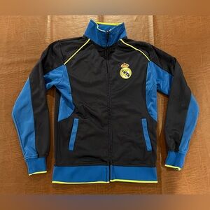 Real Madrid Football Soccer Youth Full Zip Track Jacket - Large